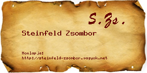 Steinfeld Zsombor névjegykártya